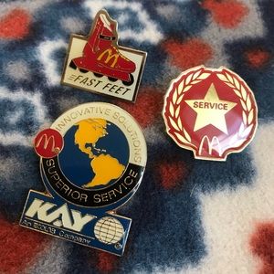 Vintage McDonald’s lapel pins